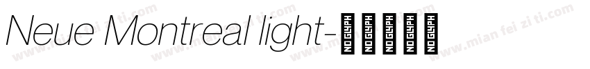 Neue Montreal light字体转换